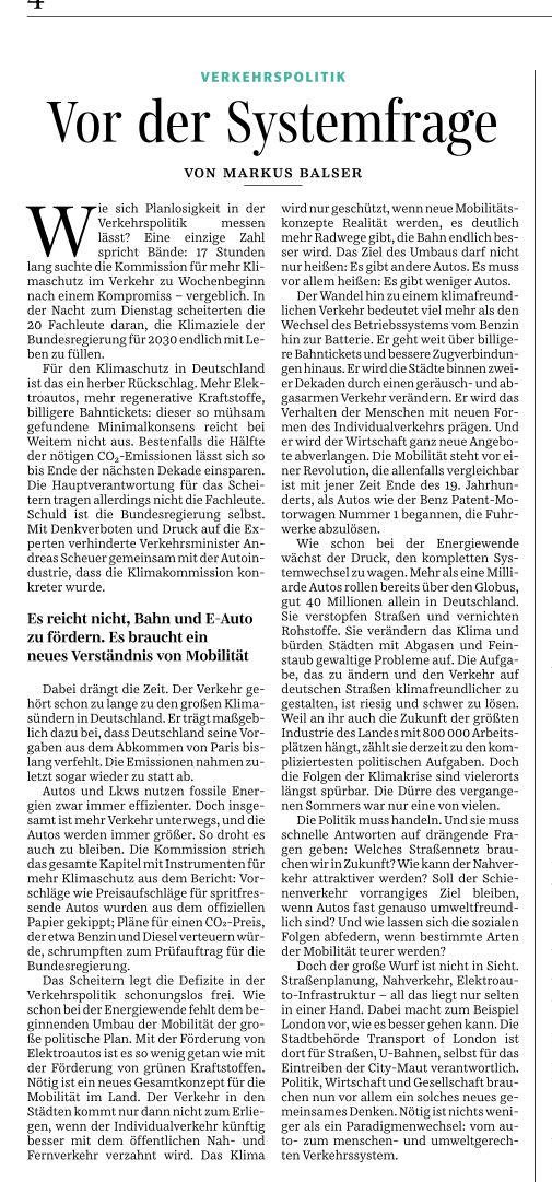 Verrkehrswende SZ 27.3.2019